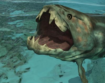 Photo illustration of Dunkleosteus