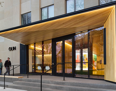 Image of the outside of the renovated Olin Hall