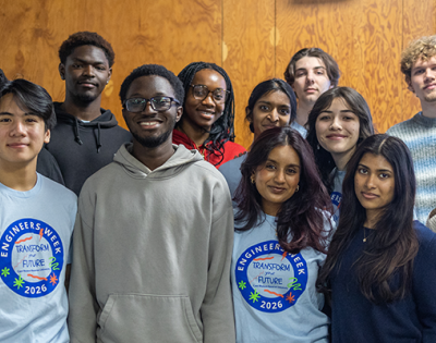 A group of E-Week participants pose for a group photo