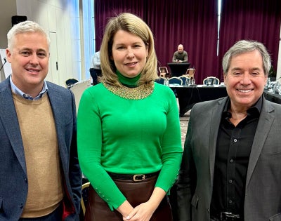 Left to Right: Attorney Andre Monette (LAW ’06), Ukraine Supreme Court Judge Ganna Vronska (Visiting Student at CWRU in 1994), and CWRU Professor Michael Scharf in Rzeszów, Poland.