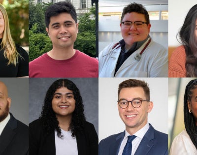 Photo compilation of images of Zoey Lockwood, Gabriel Ponon, Lucy Campbell, Tessia Fry, Anthony Lora, Nikita Joshi, Brian Bangs and Delisa Williams