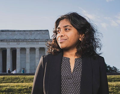 A portrait of Nikitha Balaji.