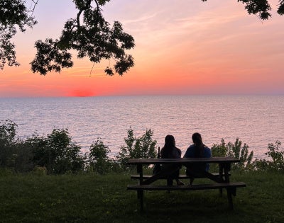 Lake Erie at sunset