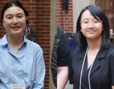 Compilation photo of Caroline Kormalic and Cindy Xu