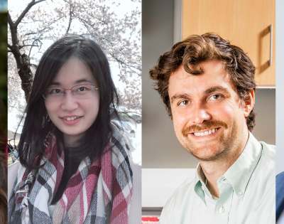 Compilation image of Alexis Block, Jing Ma, Luke Osborn and Abhinendra Singh