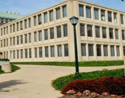 Exterior of Dental Research Building at CWRU. 