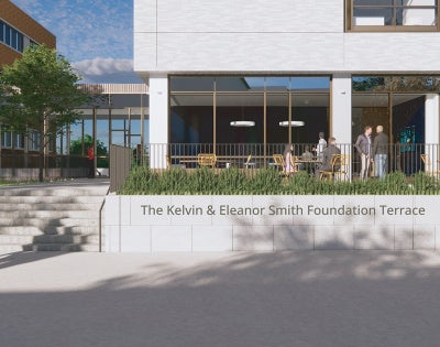 Rendering of the Kelvin & Eleanor Smith Foundation Terrace