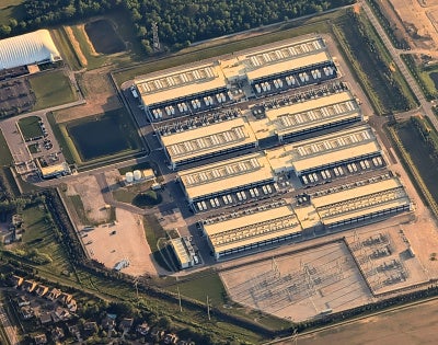Image of aerial view of a data center in Ohio