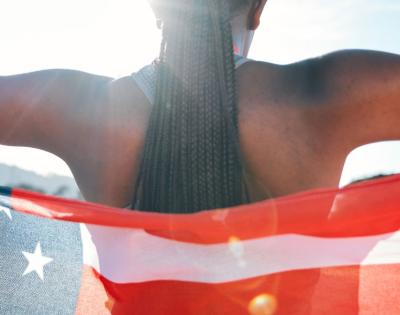 athlete-american-flag