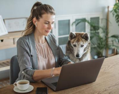 woman-with-dog