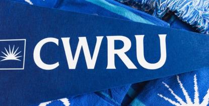 A pennant with the CWRU logo