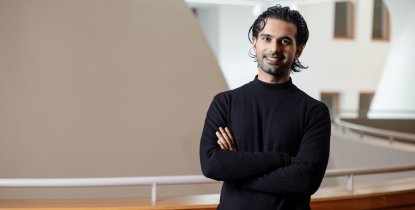 Aasif Shah in the Peter B Lewis Building