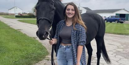 Maggie Kaniecki with horse