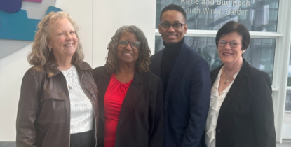 Chris Winkelman, Betty Napoleon, Dean Ronald Hickman and Mary Quinn Griffin