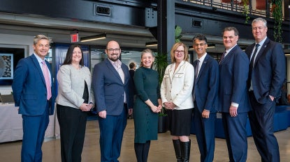 Photo of Matt Dolan, Julie Edgar, Ethan Karp, Bethia Cullis, Marcia Ballinger, Baiju Shah, Nick Barendt and Michael Oakes