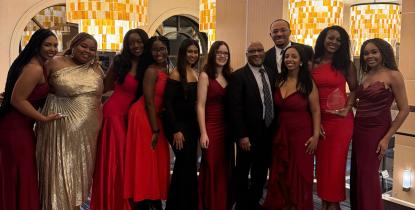 Members of the Black Law Student Association (BLSA) Mock Trial Team