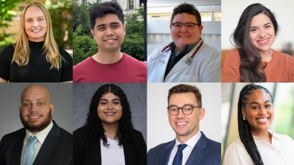 Photo compilation of images of Zoey Lockwood, Gabriel Ponon, Lucy Campbell, Tessia Fry, Anthony Lora, Nikita Joshi, Brian Bangs and Delisa Williams