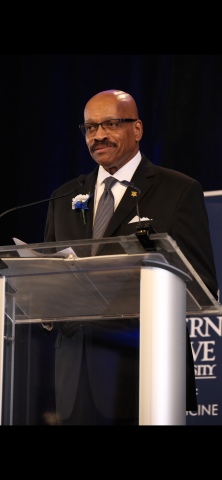 Dean Chance at the 2025 CWRU School of Dental Medicine Alumni Awards ceremony