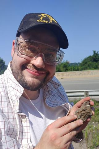 Photo of Russell Engelman in the field