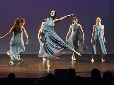 Rafaella Ortiz Cardenas dancing on stage