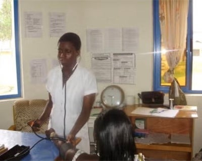 Akua Abrah conducting research in Ghana