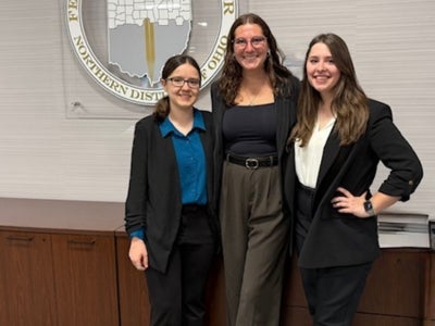 Emma Baughman, Molly Fank  and Angelina Booher