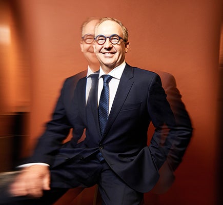 A double exposure photographic portrait of Garry Brydges