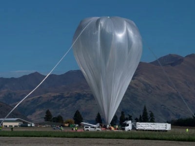 NASA superpressure balloon in New Zealand