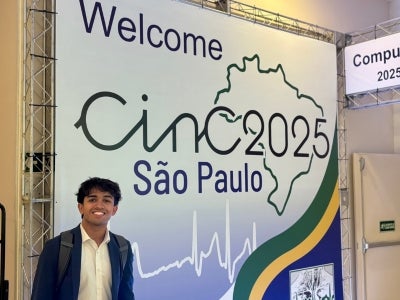 Somesh Saini arrived in São Paulo, Brazil to present at the International Computing in Cardiology Conference.