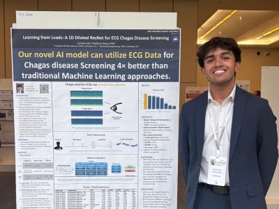 Somesh Saini presents his research related to Chagas Disease. 