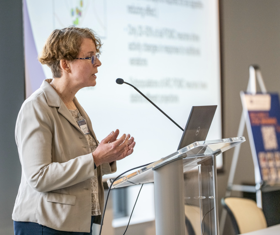 Jennifer Hill presenting