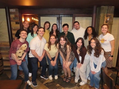 Group of students posing together