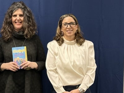 Dafna Ben-Yosef (pictured right) and Israeli author Noa Yedlin. 