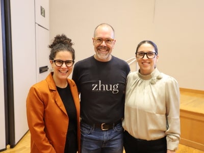 Dafna Ben-Yosef (pictured right) hosts “Tradition meets wellness: The power of Tahini” program with Chef Douglas Katz and Dana Harari.
