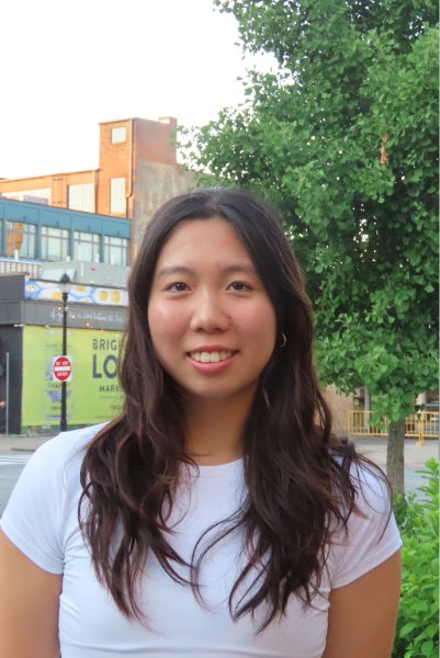 Annie Zhao standing outside