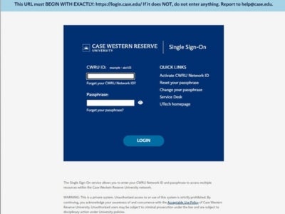Updated SSO log in main page