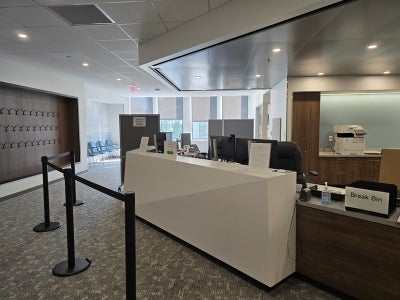 Interior view of Disability Resources and the Office of Accommodated Testing and Services at the CWRU Dental Research Building. 