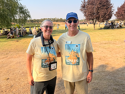 David Gerdes and tour participant Carolyn Schmit (CWR ‘97).