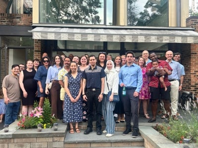 Federico Perez and international members of the Infectious Disease Fellowship program