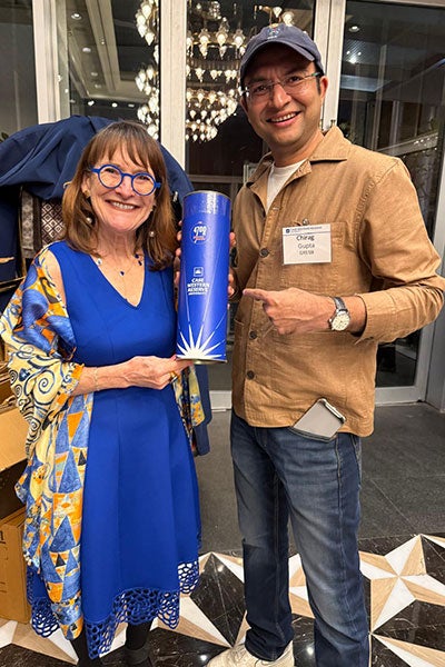 Karen F. Kaler and Chirag Gupta at the Bicentennial event in Mumbai, India.
