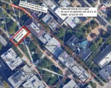 Aerial of CWRU Quad construction