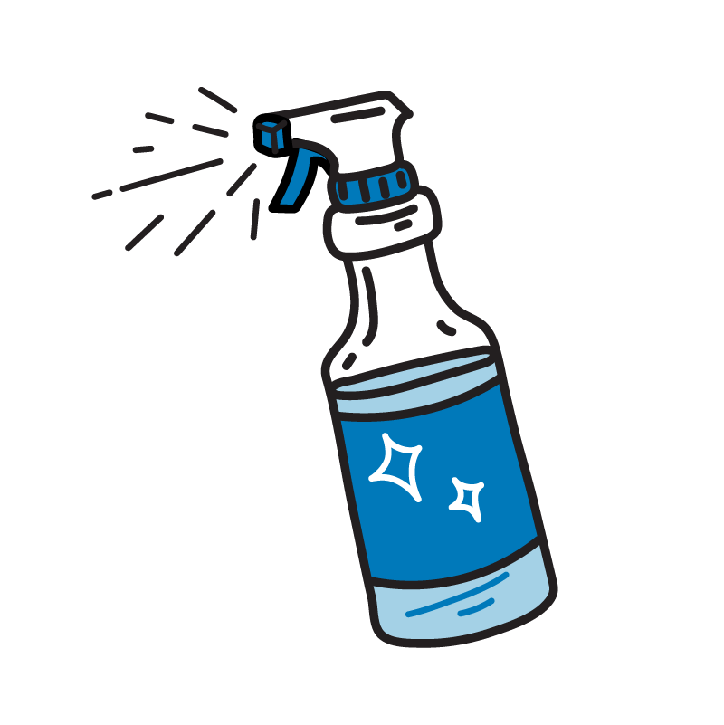 An illustration of a spray bottle