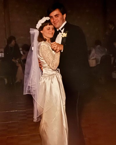 Judy Steiner and John Krajewski wedding photo