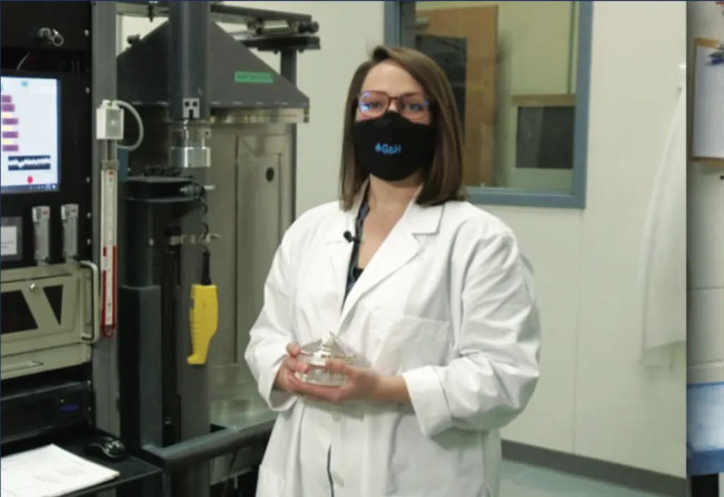 Colbaugh in lab