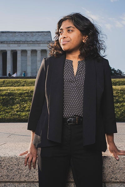A portrait of Nikitha Balaji.