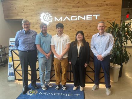 Mandy Zheng with colleagues at MAGNET
