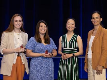 Xu Han with other recipients of the 2025 Fundamental Research Career Development Awards by the International Society on Thrombosis and Haemostasis.
