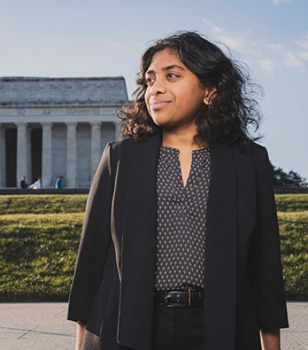 A portrait of Nikitha Balaji.