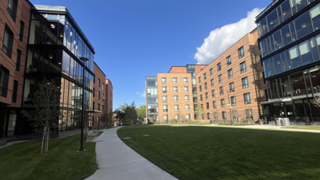 Outside view of the South Residential Village buildings