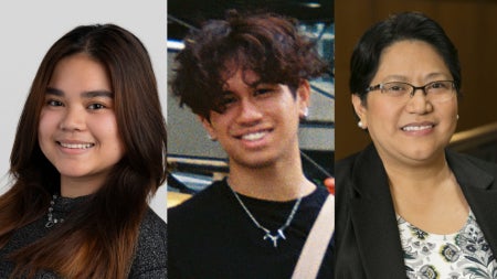 Compilation photo of Renee Gale Lapurga, Benjamin Garcia and Anna C. Samia. 